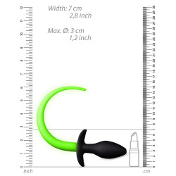 Ouch! Glow Plug Queue de chien phosphorescente Glow Tail 8 x 3.2cm